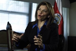 Reuters/Reuters - Costa Rica's President Laura Chinchilla speaks during an interview with Reuters at the Presidential House in San Jose, February 14, 2013. REUTERS/Juan Carlos Ulate
